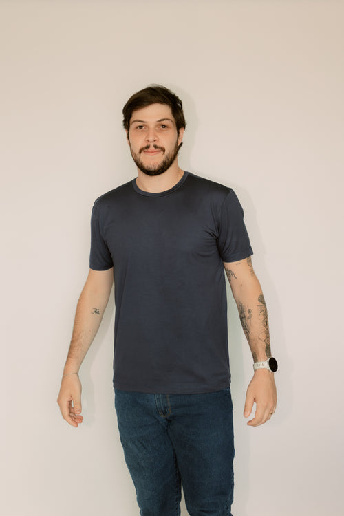 Camisa Gola Redonda Modal