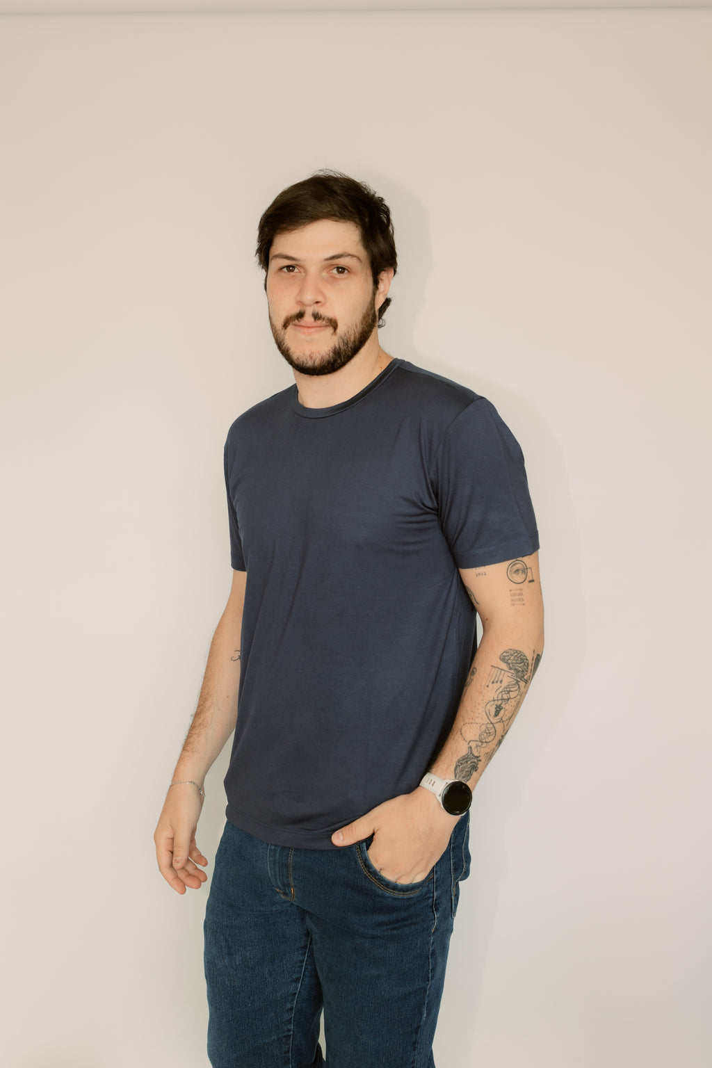Camisa Gola Redonda Modal