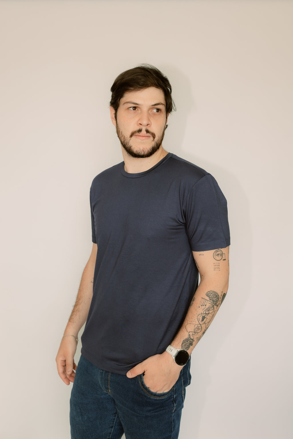 Camisa Gola Redonda Modal