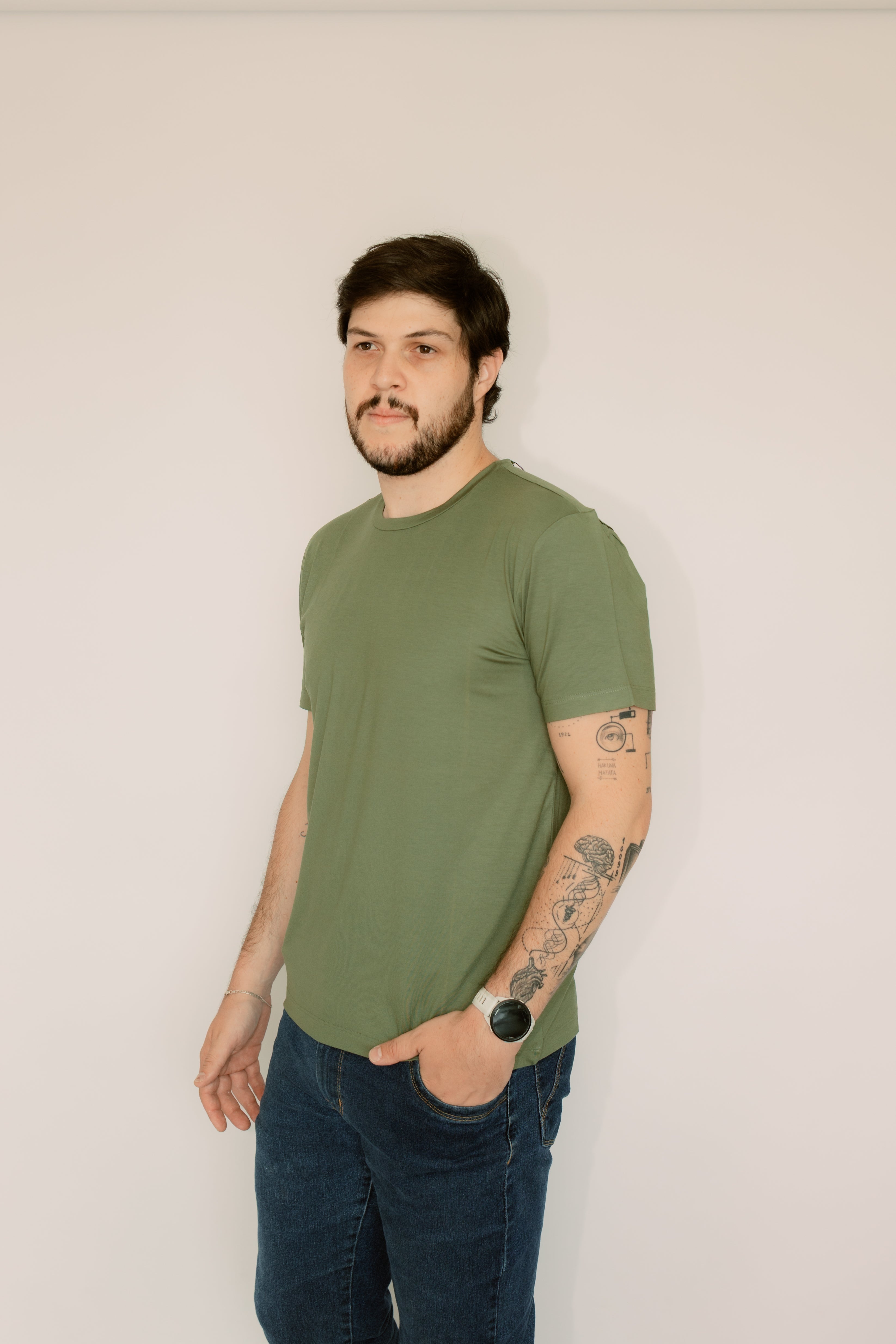 Camisa Gola Redonda Modal