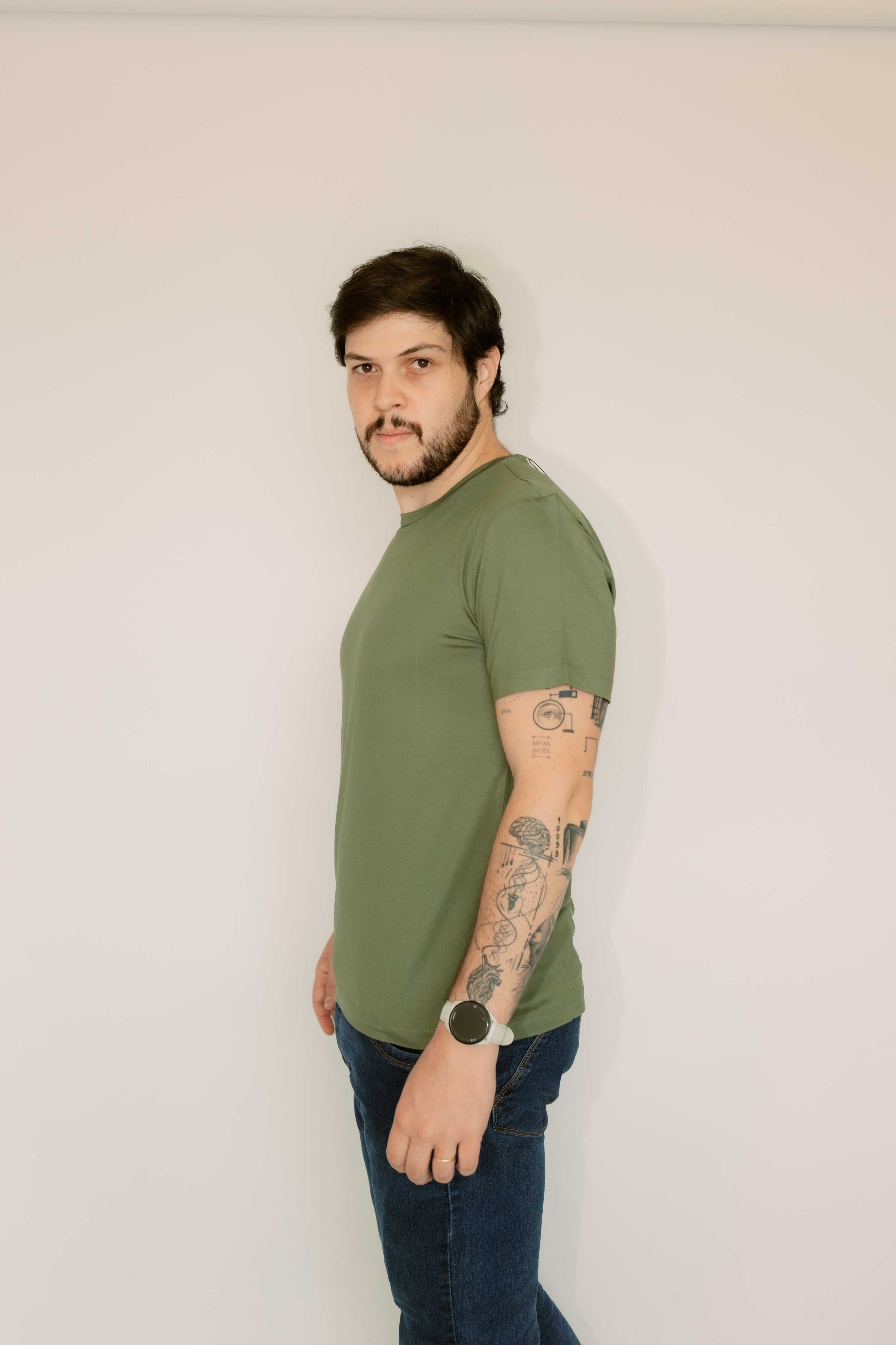 Camisa Gola Redonda Modal