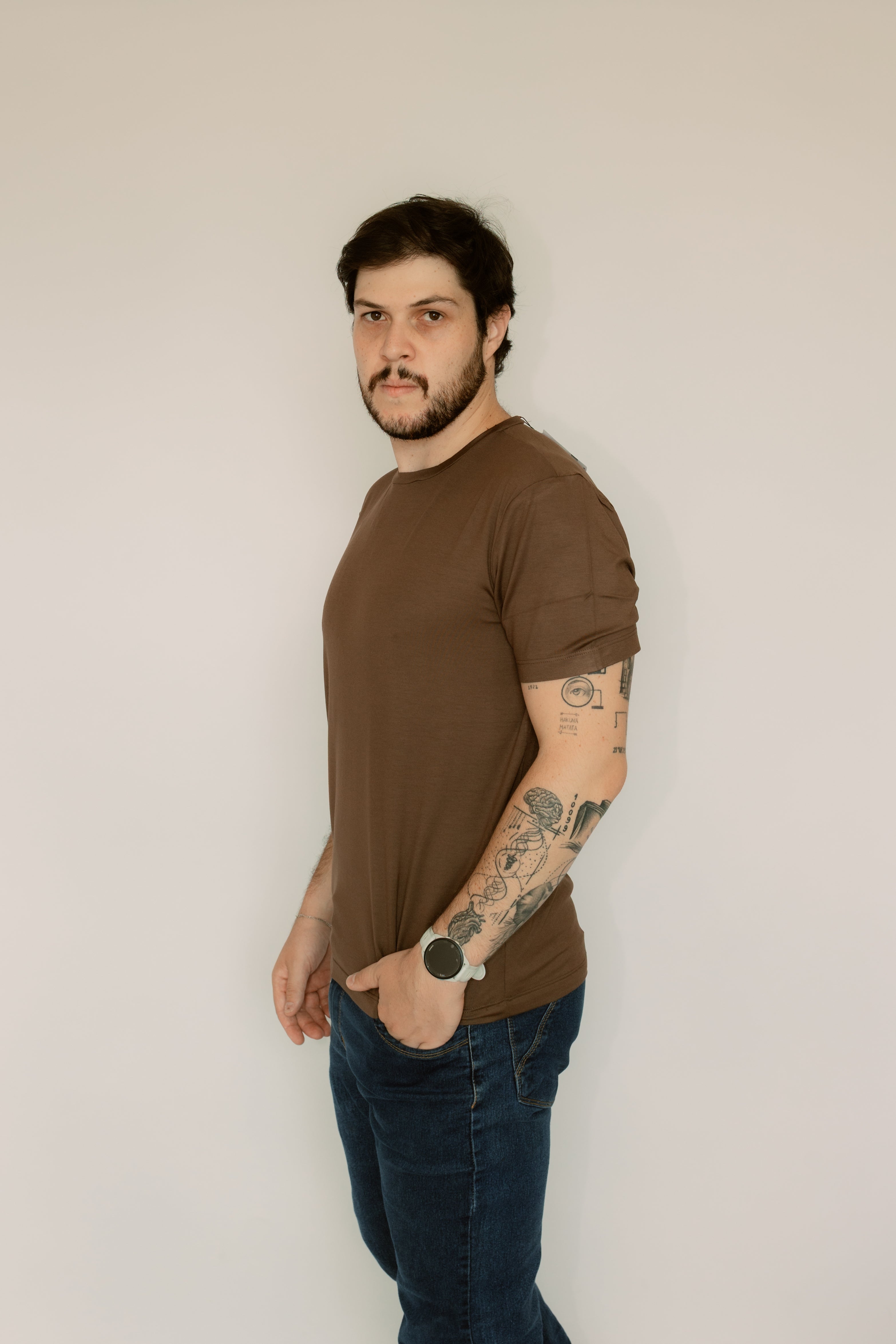 Camisa Gola Redonda Modal