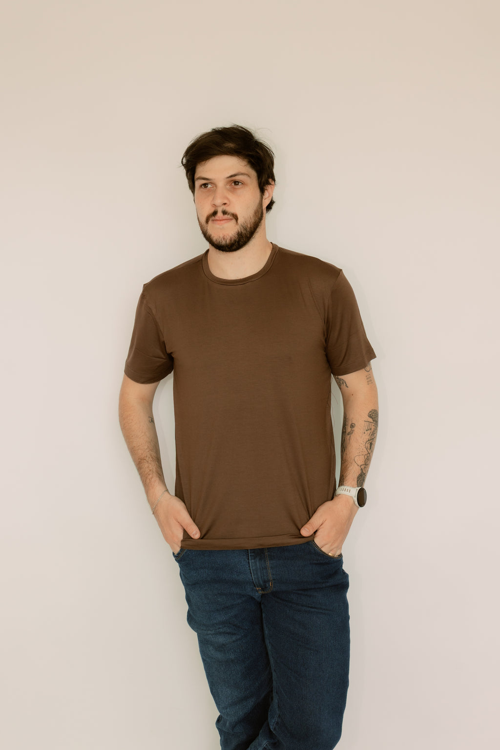 Camisa Gola Redonda Modal