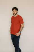 Camisa Meia Malha Lisa Gola Redonda
