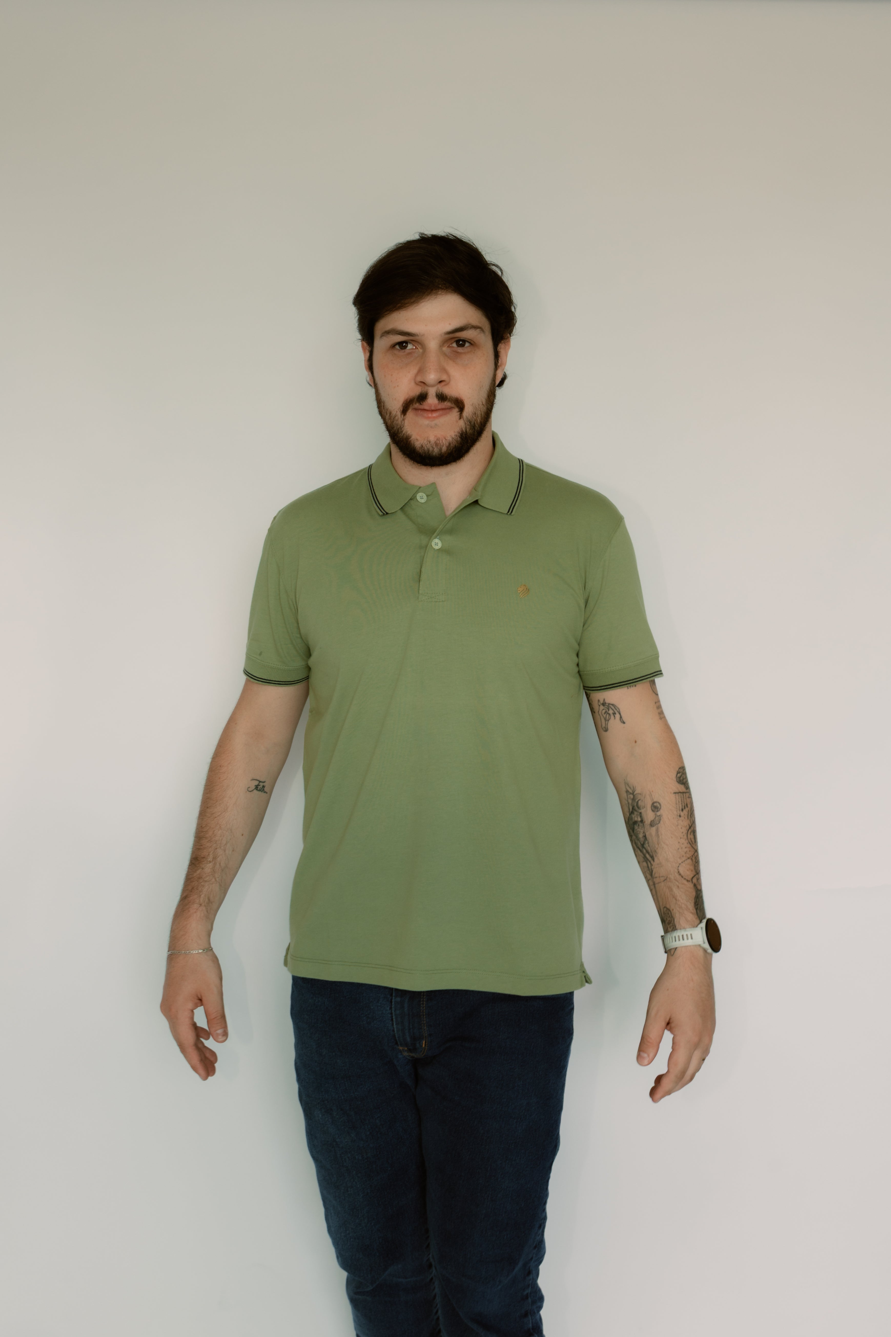 Camisa Polo Elastano Sem Bolso