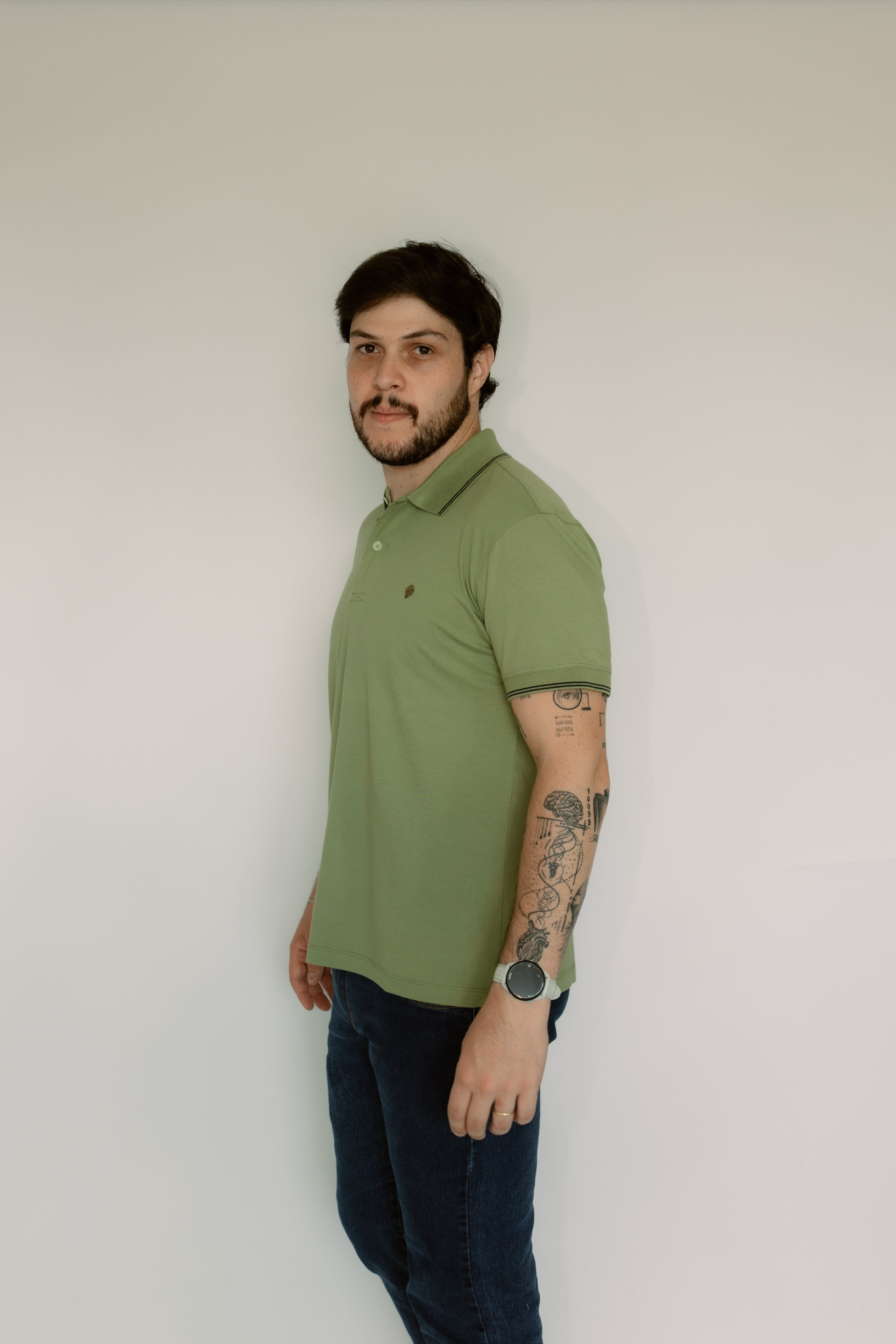 Camisa Polo Elastano Sem Bolso