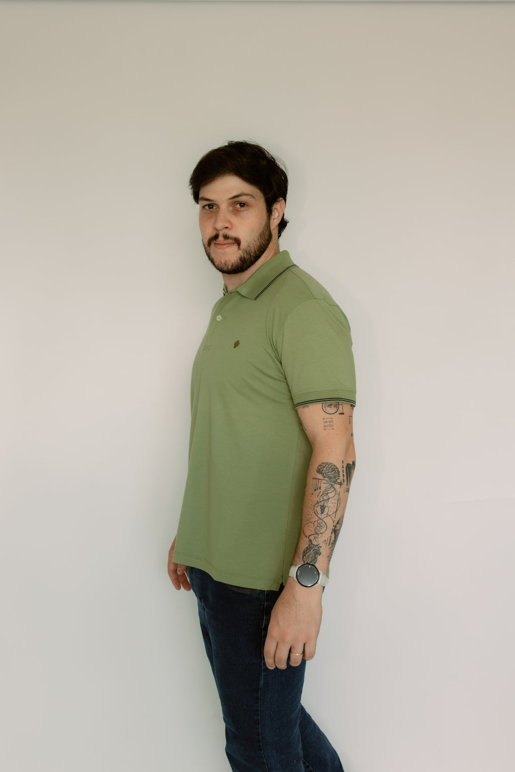 Camisa Polo Elastano Sem Bolso