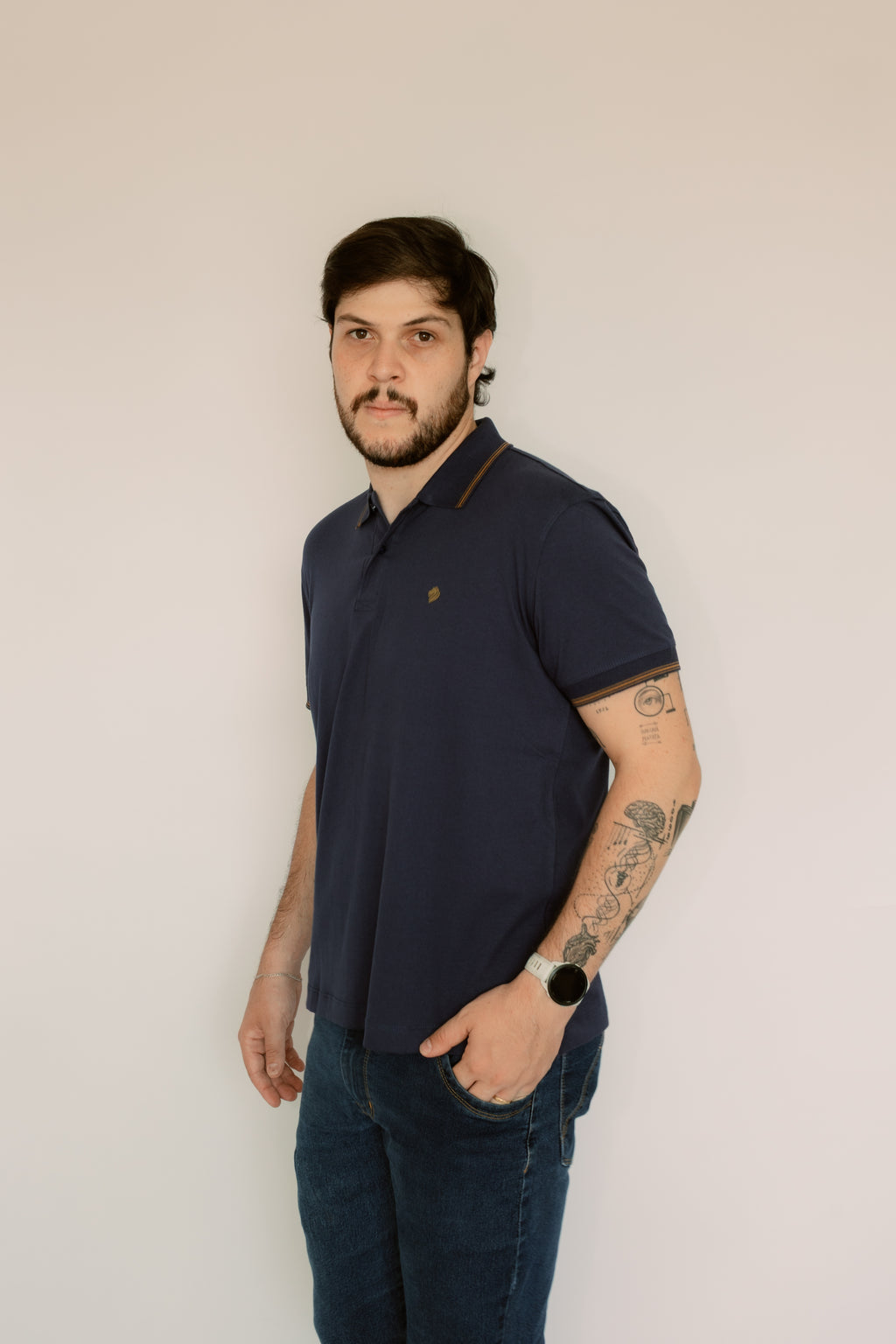 Camisa Polo Elastano Sem Bolso
