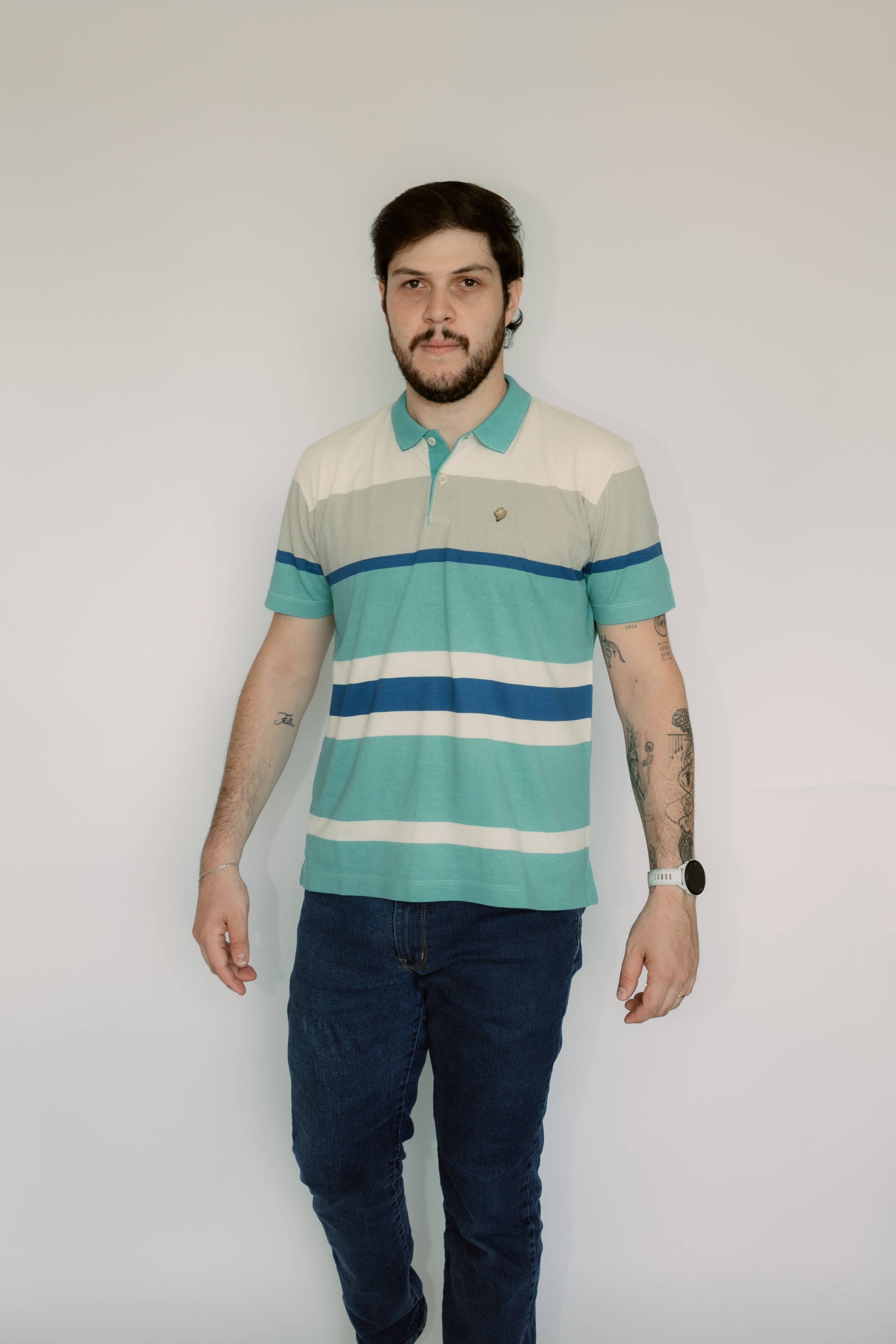 Camisa Polo Stonada Sem Bolso