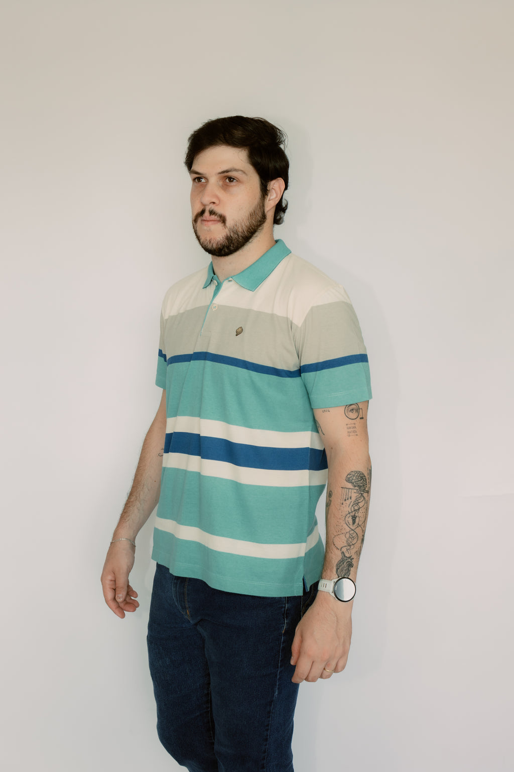 Camisa Polo Stonada Sem Bolso