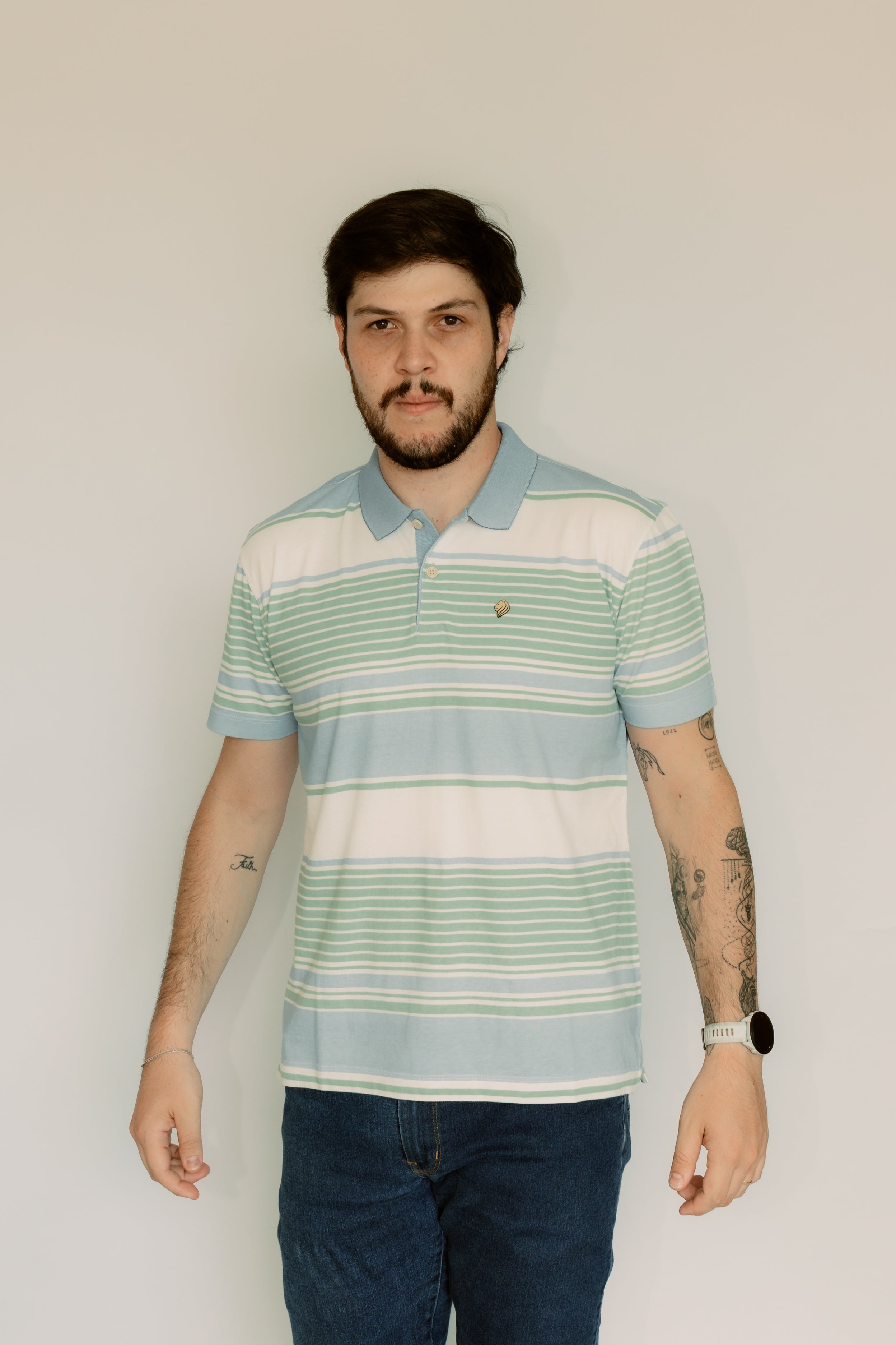 Camisa Polo Stonada Sem Bolso