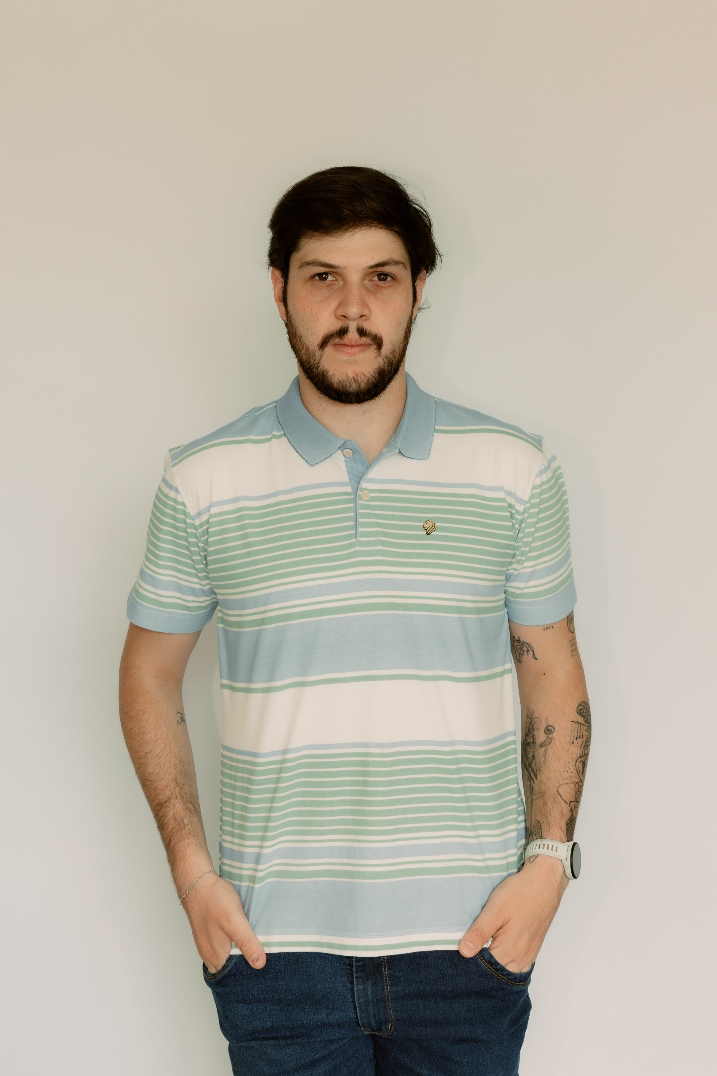 Camisa Polo Stonada Sem Bolso