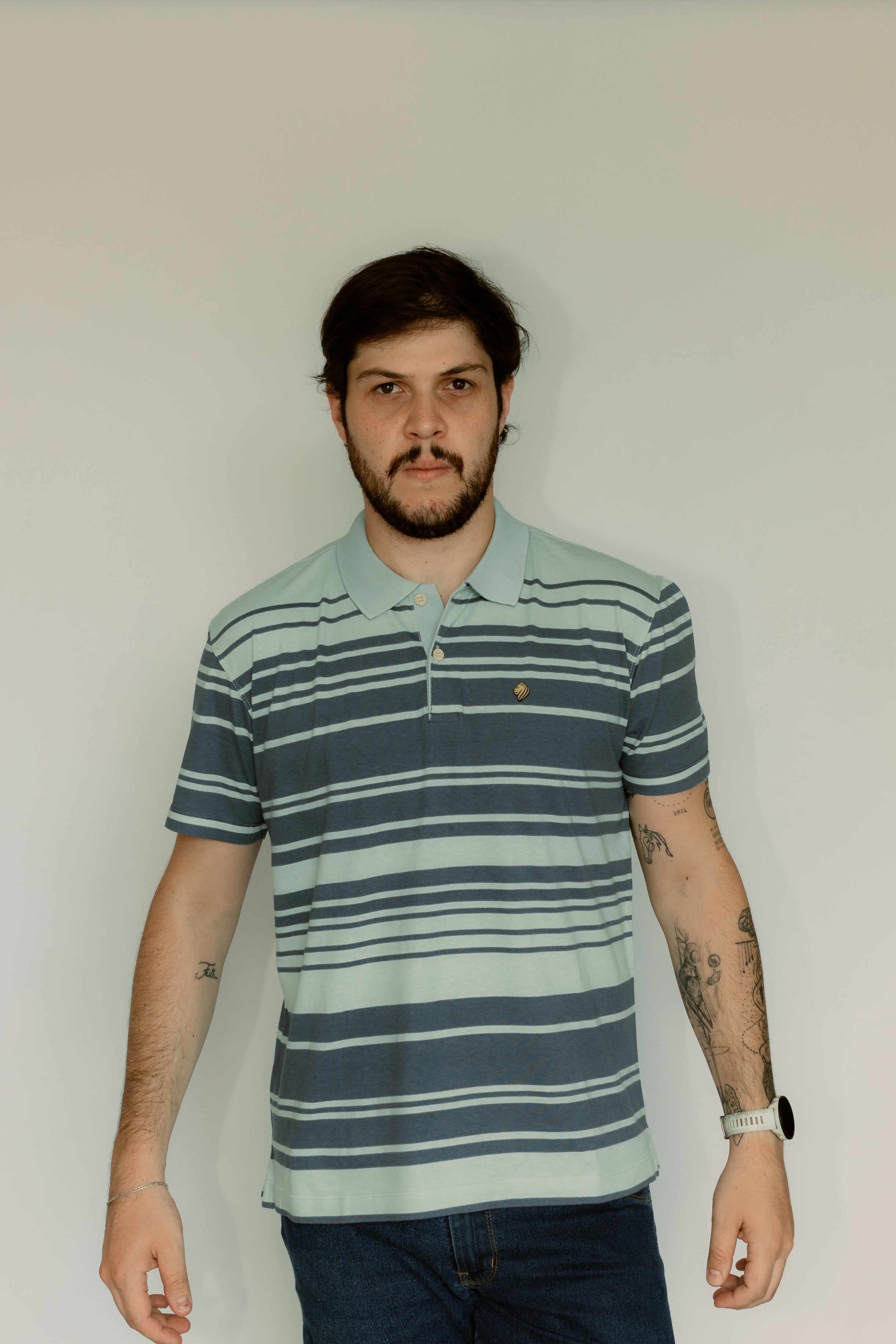 Camisa Polo Stonada Sem Bolso