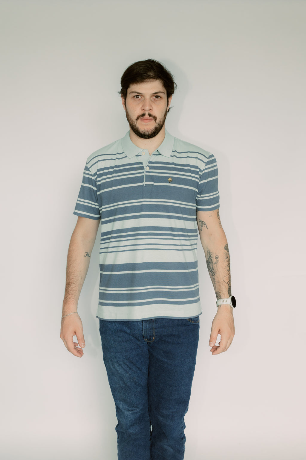 Camisa Polo Stonada Sem Bolso