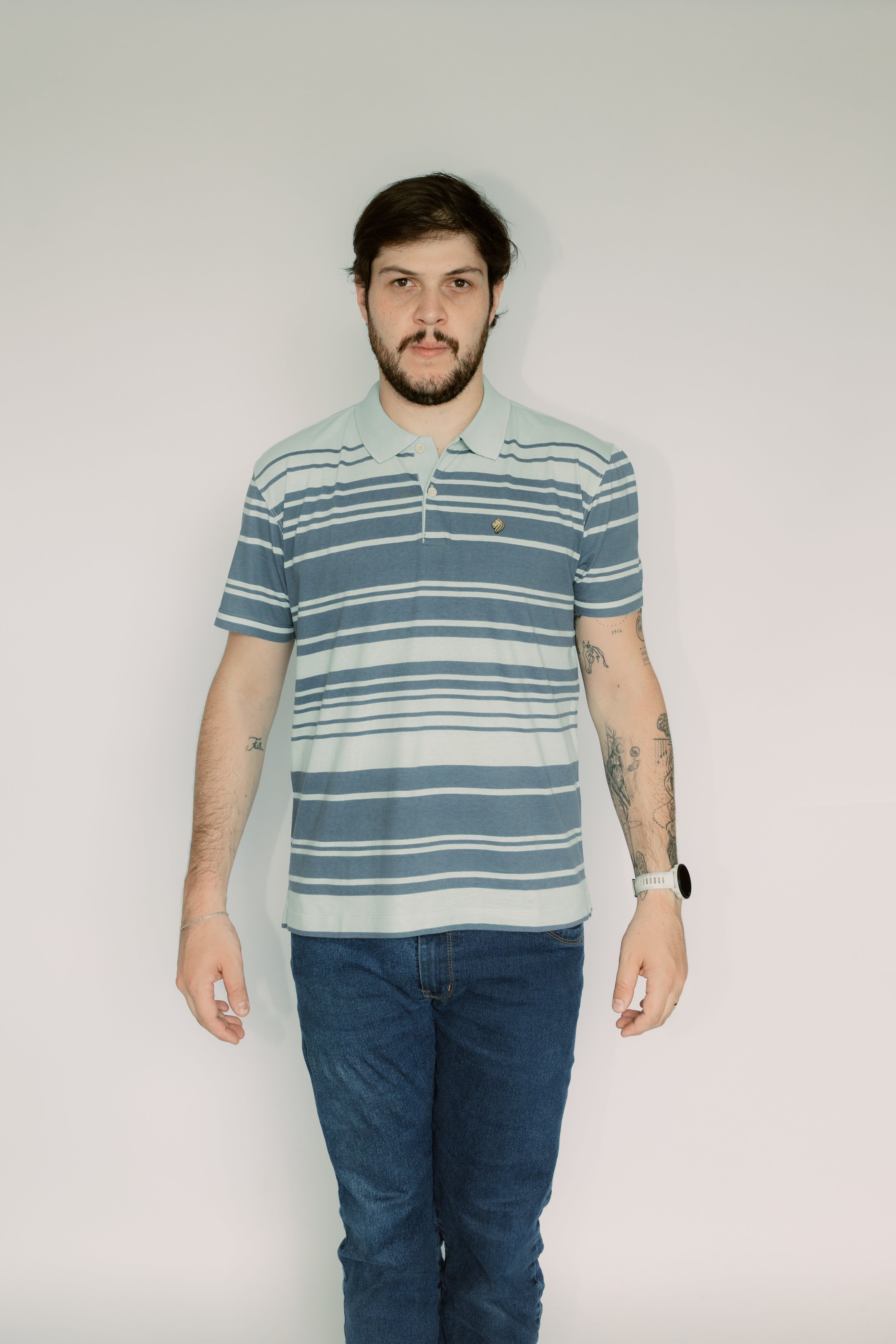Camisa Polo Stonada Sem Bolso