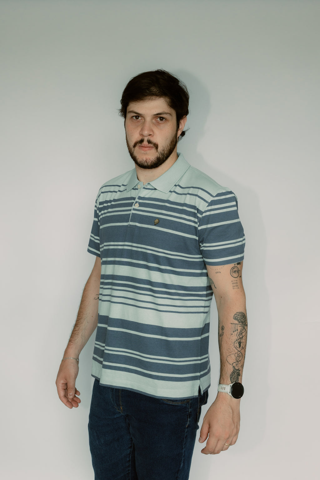 Camisa Polo Stonada Sem Bolso