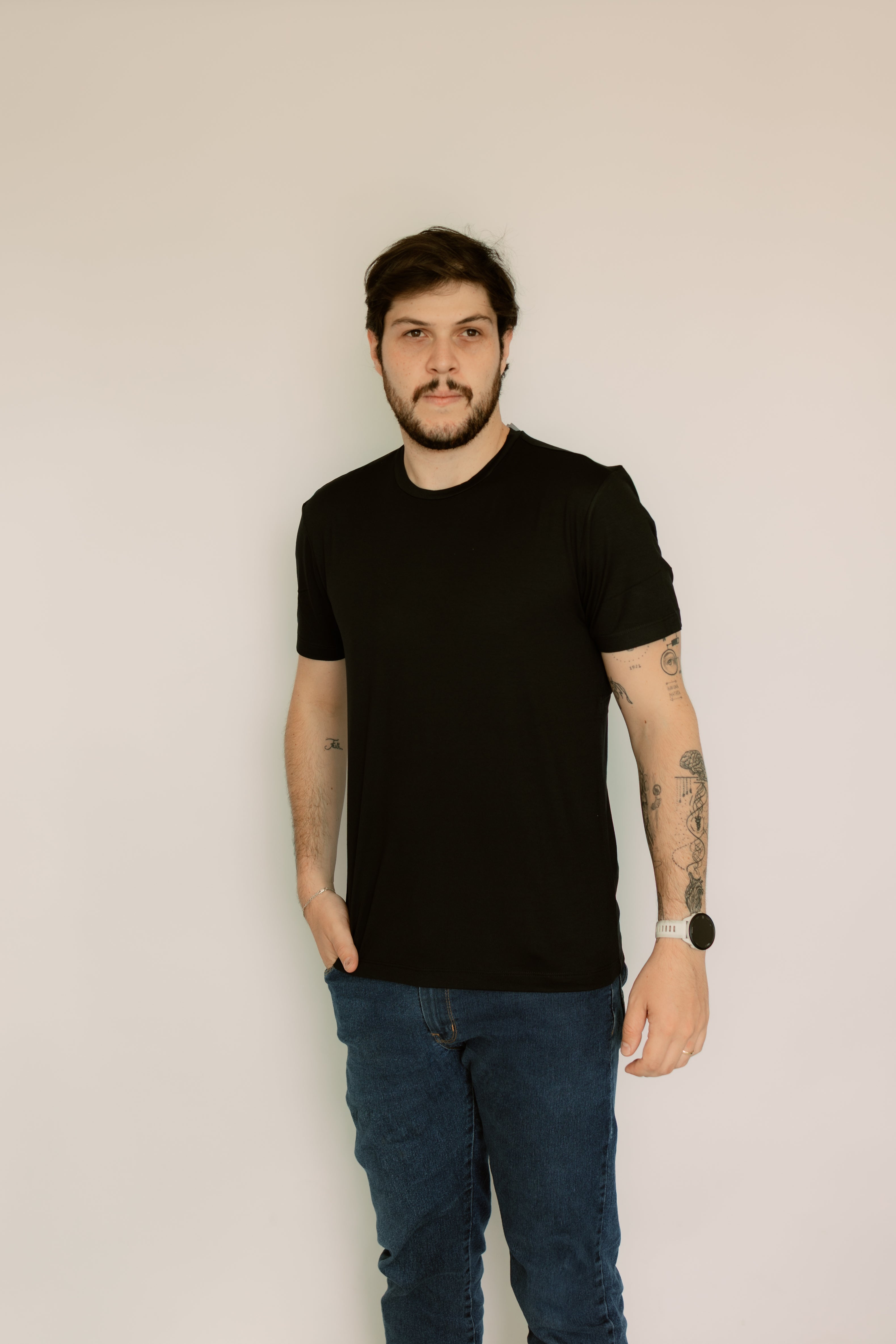 Camisa Gola Redonda Modal
