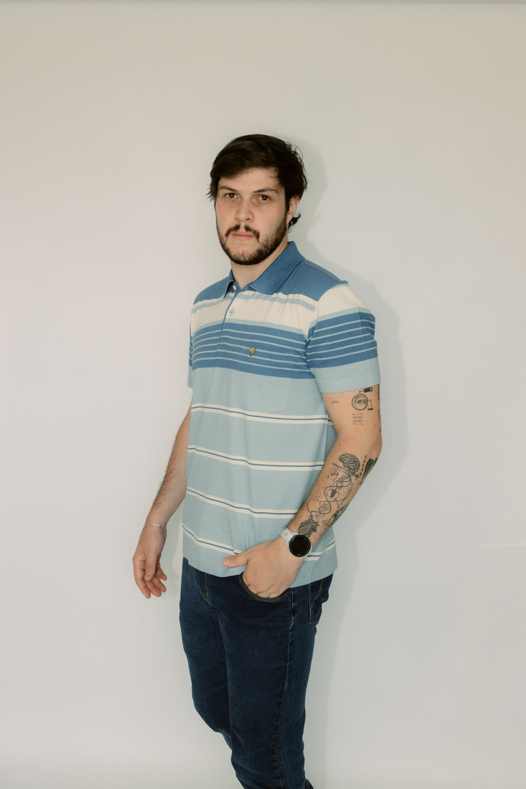 Camisa Stonada Polo Com Bolso