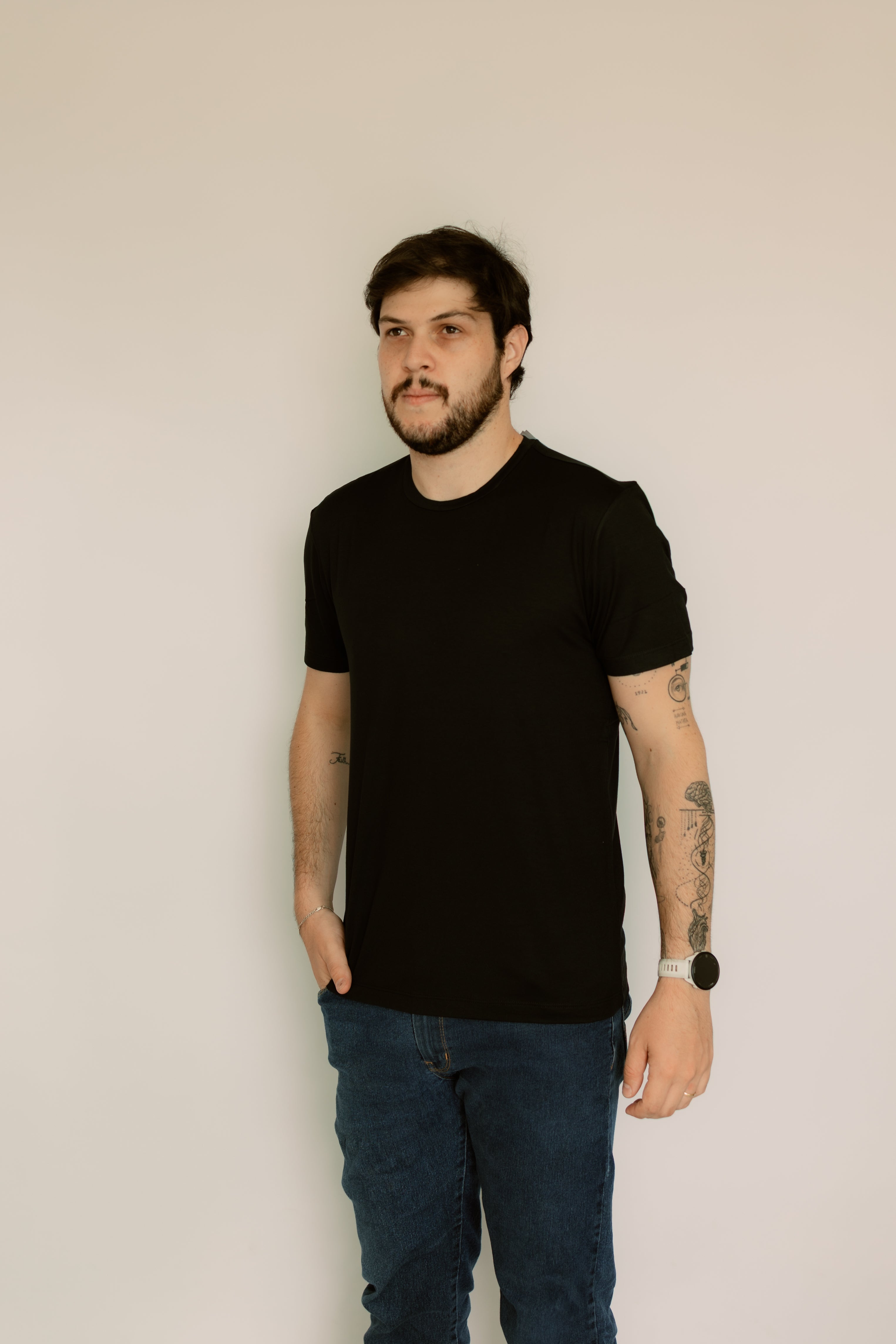 Camisa Gola Redonda Modal