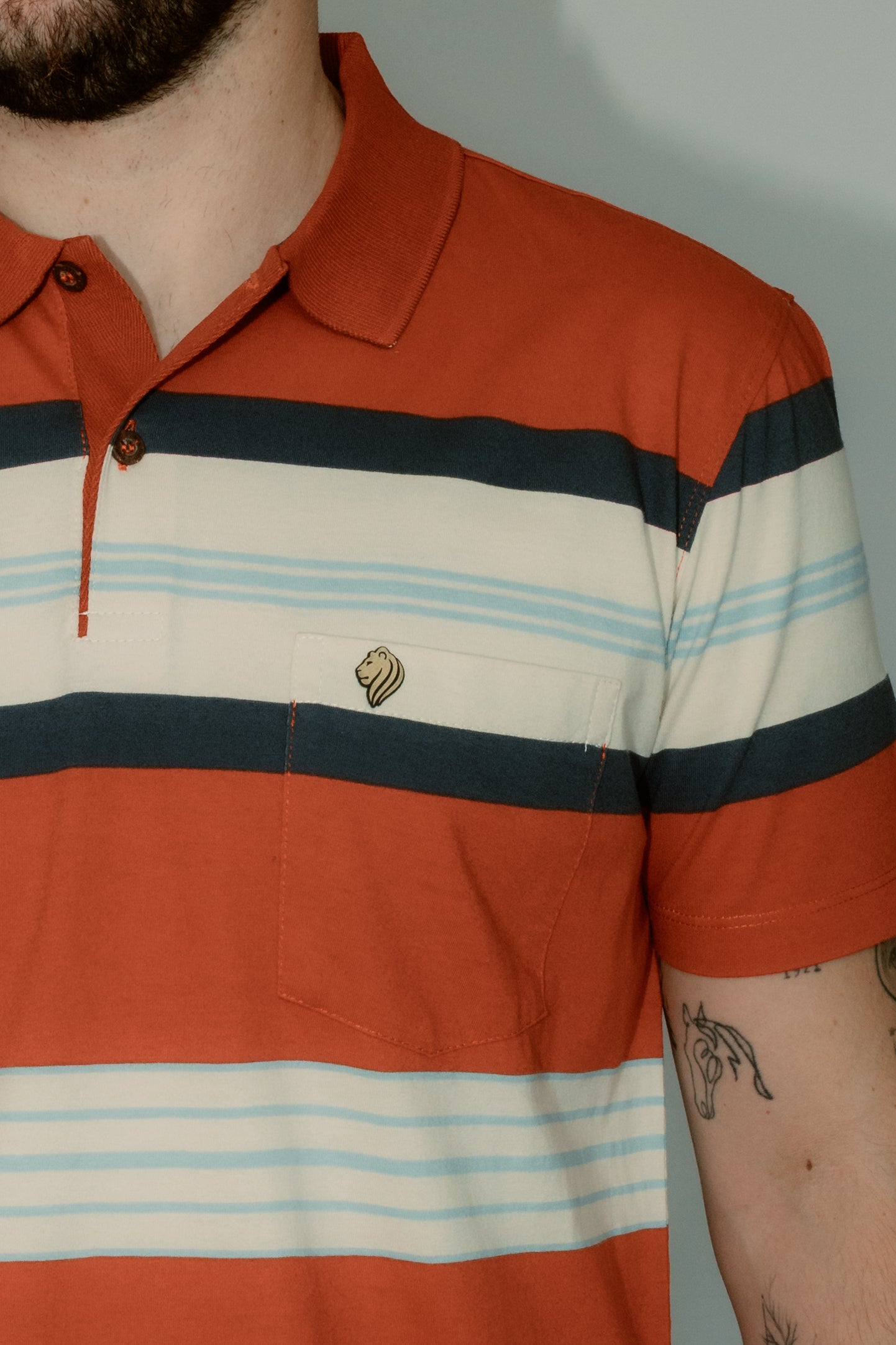 Camisa Stonada Polo Com Bolso