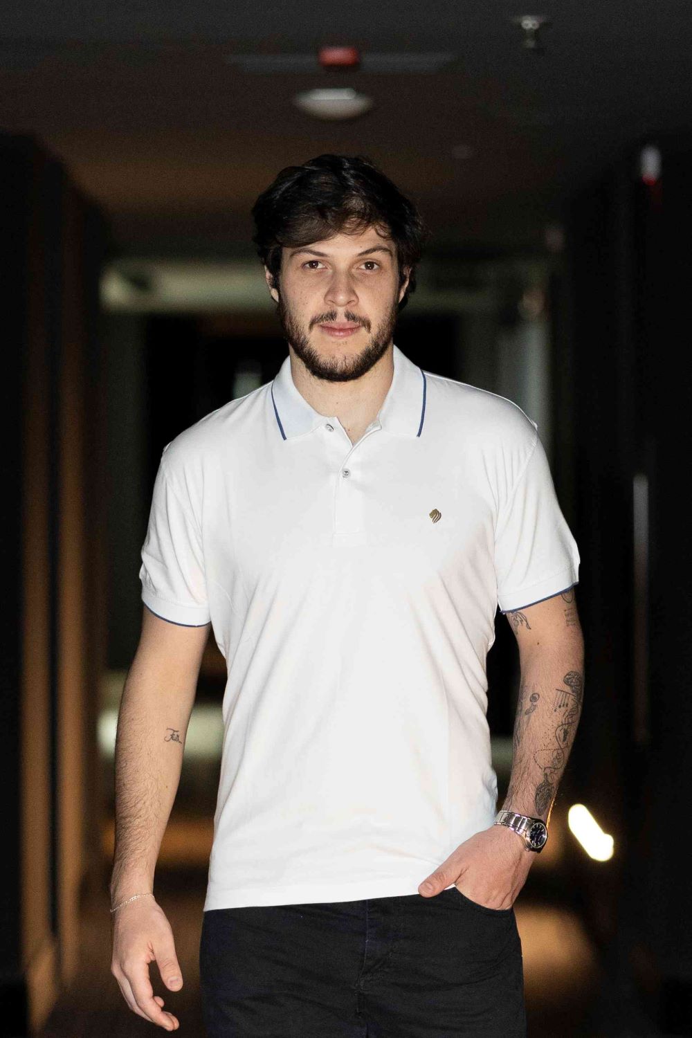 Camisa Polo Elastano sem Bolso - Branco